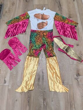 Vintage 80s 90s Kids Wrestler Costume Macho Man Randy Savage Style Medium WWF